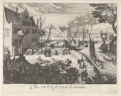 Gezicht op de Overtoom bij Amsterdam