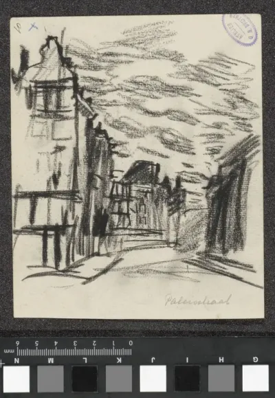 Gezicht op de Paleisstraat te Amsterdam
