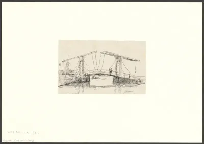 Gezicht op de Petemayenbrug over de Zoutkeetsgracht