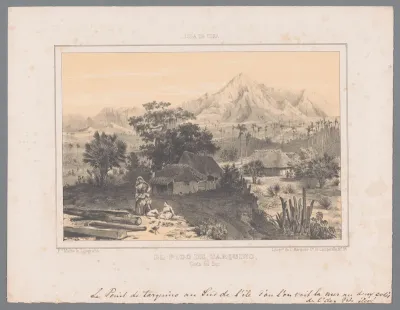Gezicht op de Pico Turquino