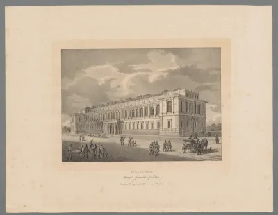 Gezicht op de Pinakothek in München