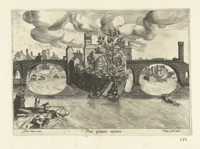 Gezicht op de Pons Fabricius