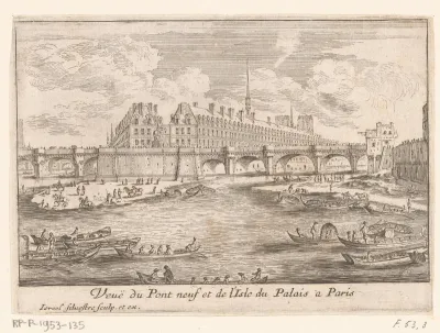 Gezicht op de Pont Neuf