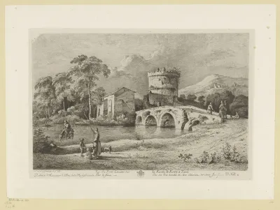 Gezicht op de Ponte Lucano