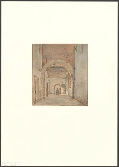 Gezicht op de poort van het West-Indisch Huis