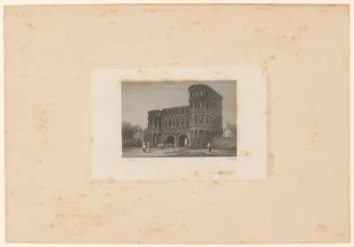 Gezicht op de Porta Nigra in Trier