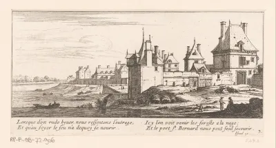 Gezicht op de Porte Saint-Bernard