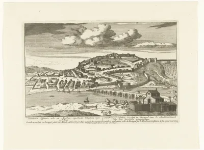 Gezicht op de Portugese stad Coimbra