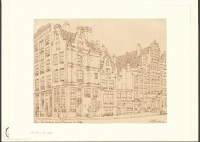 Gezicht op de Prins Hendrikkade, hoek Damrak