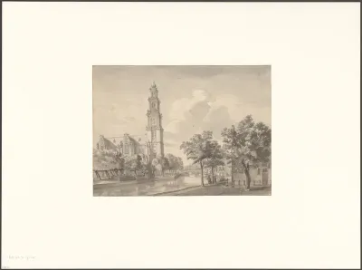 Gezicht op de Prinsengracht en de Westerkerk