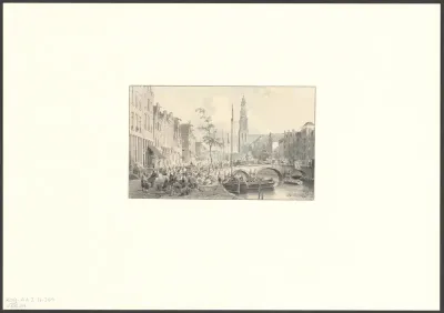 Gezicht op de Prinsengracht en de Westertoren
