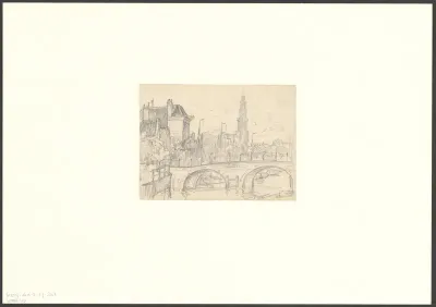 Gezicht op de Prinsengracht, hoek Brouwersgracht en de Westertoren