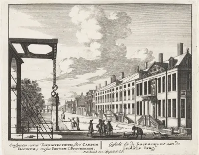 Gezicht op de Prinsessegracht te Den Haag