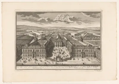 Gezicht op de Residentie van Würzburg