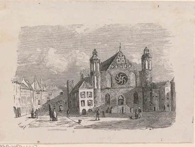 Gezicht op de Ridderzaal te Den Haag
