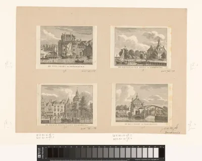 Gezicht op de Rietdijkspoort te Dordrecht
