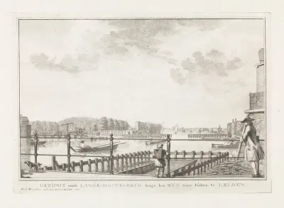 Gezicht op de Rijn bij Leiden