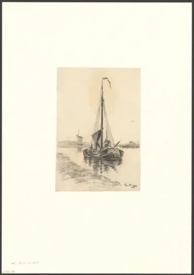 Gezicht op de Ringvaart nabij de Schinkel
