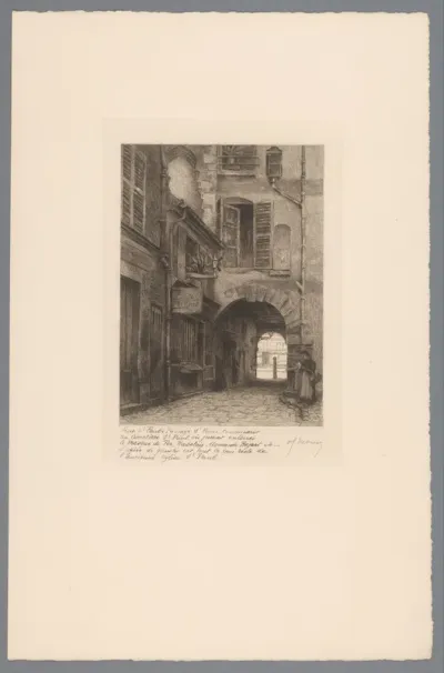 Gezicht op de rue Saint-Paul