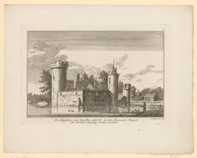 Gezicht op de ruïne van Kasteel Aalst