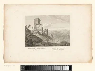 Gezicht op de ruïne van kasteel Wachtenburg