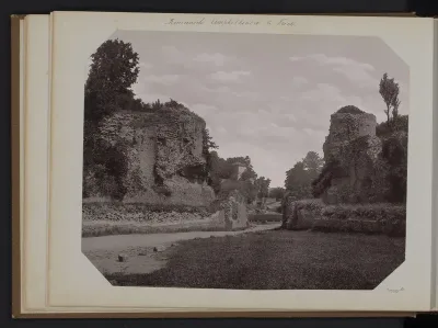 Gezicht op de ruïnes van het Amfitheater van Trier