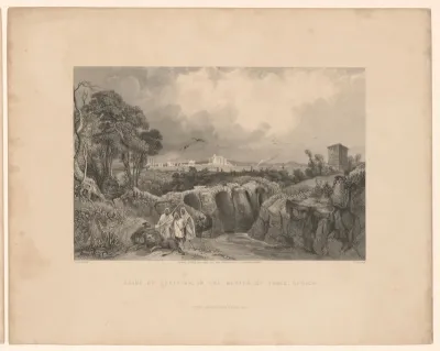 Gezicht op de ruïnes van Sbeitla