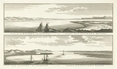 Gezicht op de S. Juliaans rivier