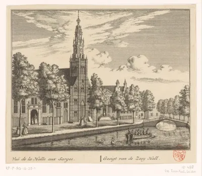 Gezicht op de Saaihal te Leiden
