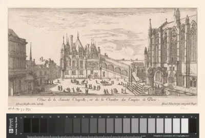 Gezicht op de Sainte-Chapelle