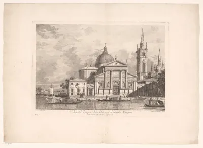 Gezicht op de San Giorgio Maggiore in Venetië