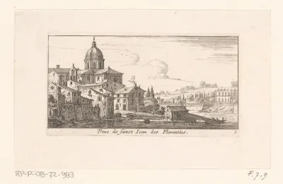 Gezicht op de San Giovanni dei Fiorentini