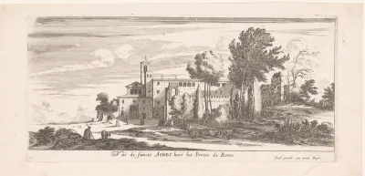 Gezicht op de Sant'Agnese buiten de muren