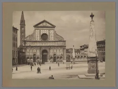 Gezicht op de Santa Maria Novella te Florence, Italië