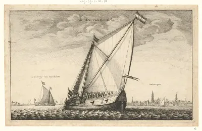 Gezicht op de Schelde bij Antwerpen