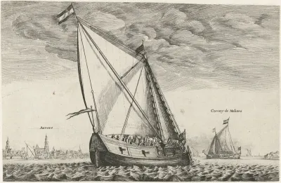 Gezicht op de Schelde bij Antwerpen