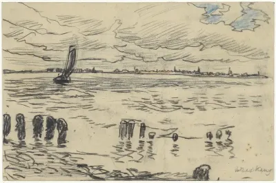 Gezicht op de Schelde bij Breskens