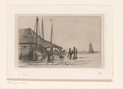 Gezicht op de Schelde bij Burcht