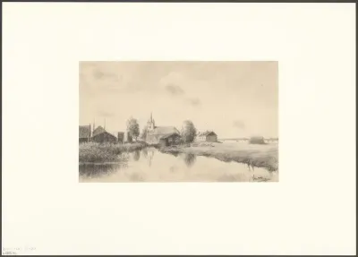 Gezicht op de Schellingwouderkerk