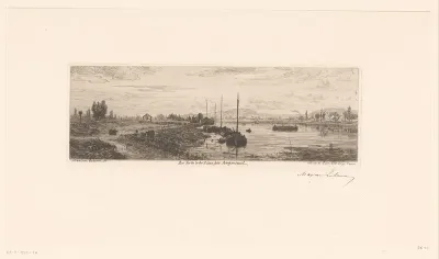 Gezicht op de Seine in de buurt van Argenteuil