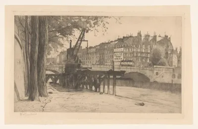 Gezicht op de Seine in Parijs
