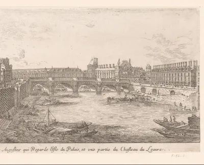 Gezicht op de Seine met het Augustijnenklooster