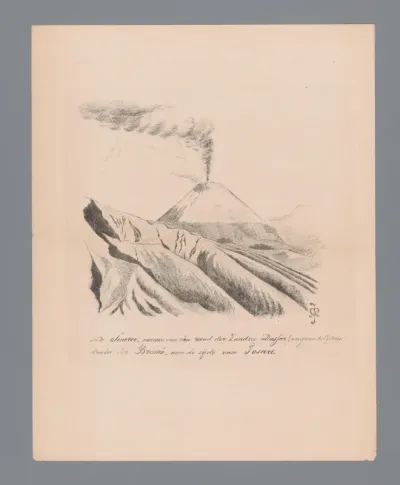 Gezicht op de Semeru
