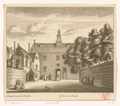Gezicht op de Sint-Jorisdoelen te Dordrecht