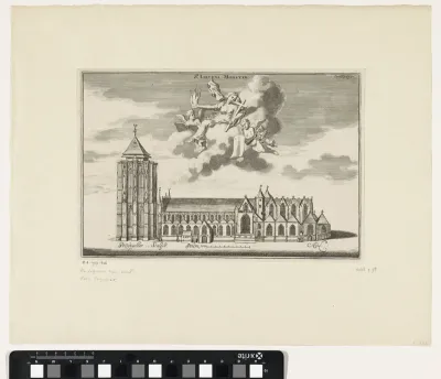 Gezicht op de Sint-Lievensmonstertoren en -kerk te Zierikzee