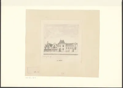Gezicht op de Sint Olofspoort en de Sint Olofskapel