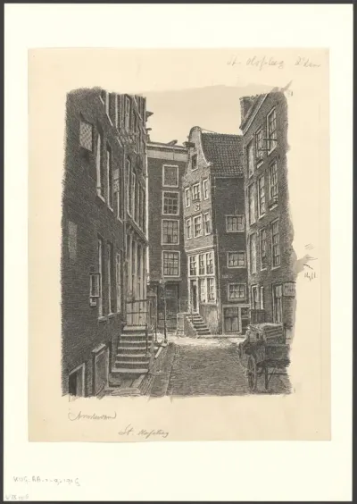 Gezicht op de Sint Olofssteeg