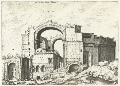 Gezicht op de Sint Pieter in Rome