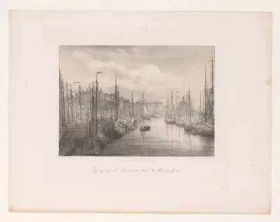 Gezicht op de Spaansekade te Rotterdam
