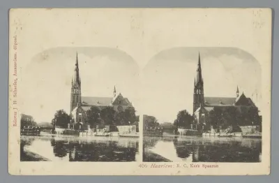 Gezicht op de Spaarnekerk te Haarlem